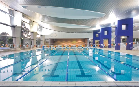 View of 25 metre pool